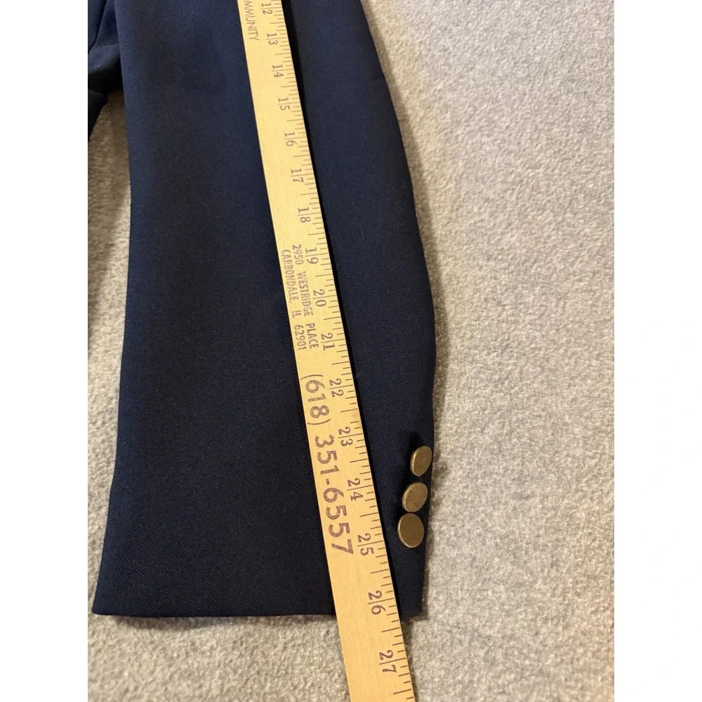 Vintage Levi's Men's 42L Menswear Action Navy Blue Suit Coat Jacket Business
